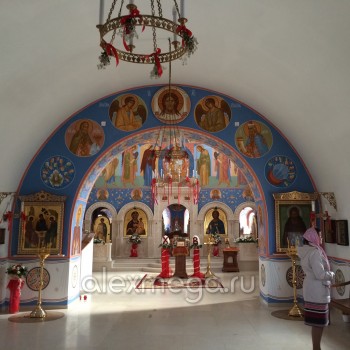 Оформление Храма в Павловской Слободе на Пасху 2014